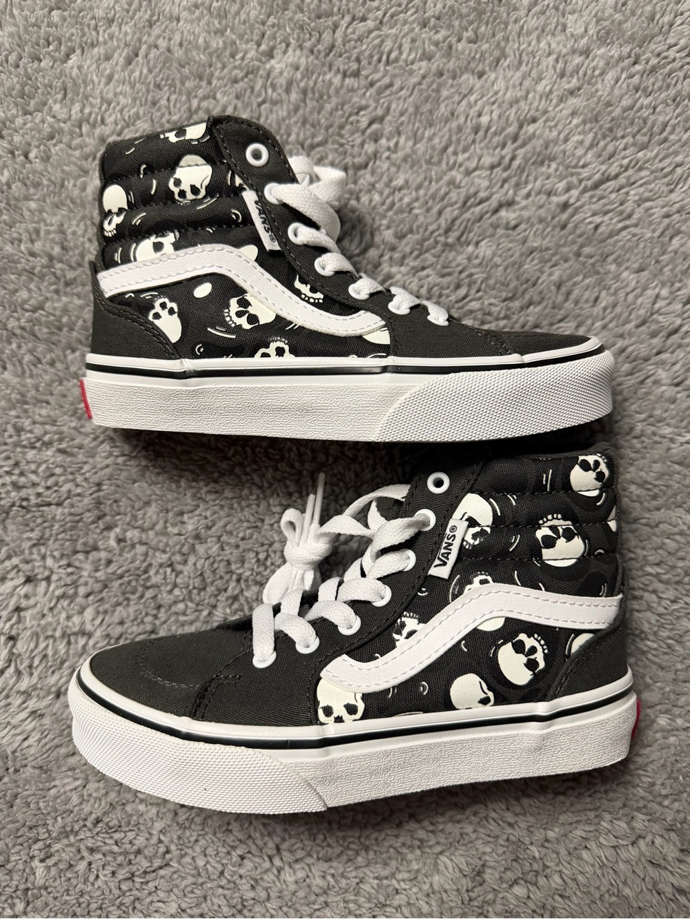 Vans Sk8 Mid Skeleton Youth 12